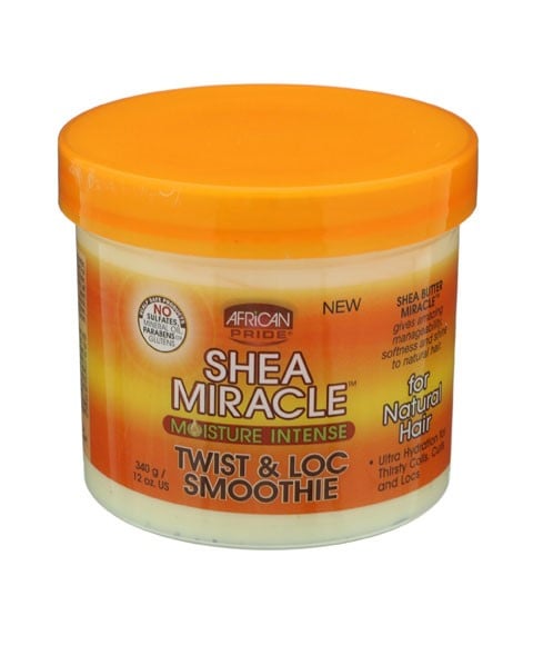 SHEA MIRACLE TWIST AND LOC SMOOTHIE FOR NATURAL HAIR 340 g (Pack of 3) Treatments Asetena Pa