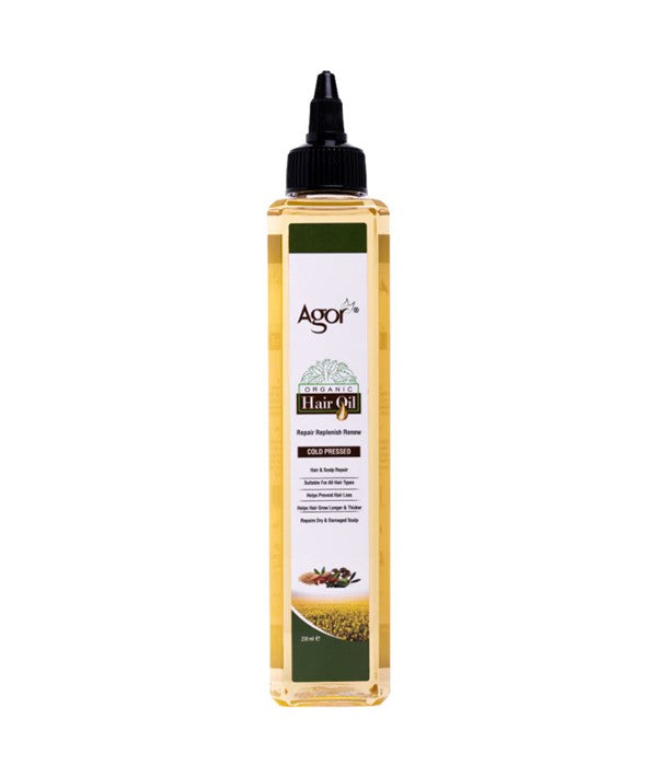 AGOR ORGANIC COLD PRESSED HAIR OIL 250ml Treatments Asetena Pa