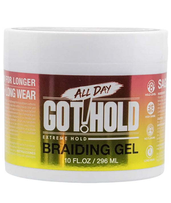 ALL DAY GOT HOLD BRAIDING GEL EXTREME HOLD 296 ml Hair Styling Asetena Pa