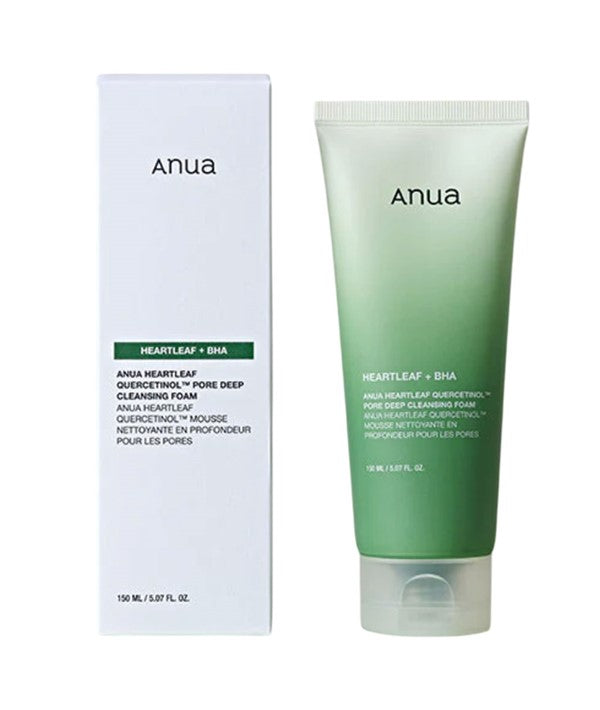 HEARTLEAF QUERCETINOL PORE DEEP CLEANSING FOAM 150 ml Korean Skincare Asetena Pa