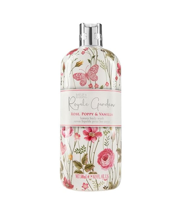 ROYALE GARDEN ROSE POPPY AND VANILLA LUXURY BODY WASH 500 ml Body Care Asetena Pa
