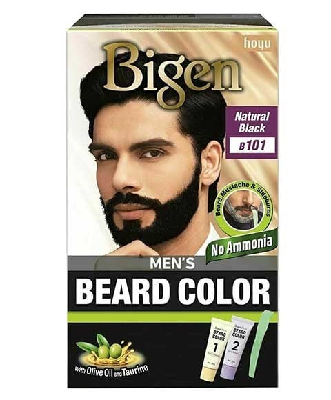 MENS BEARD COLOUR NATURAL BLACK B101 pack of 2 Hair Color Asetena Pa