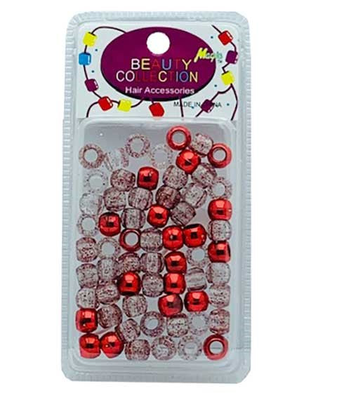 BEAUTY COLLECTION MAGIC HAIR BEADS MET2RED Color Assorted Kids Hair Accessories Asetena Pa