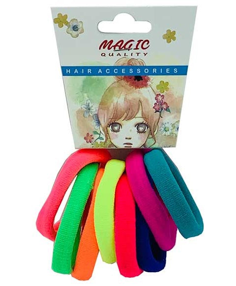 MAGIC QUALITY HAIR ELASTIC BANDS ASSORTED TP15C Color mixed Kids Hair Accessories Asetena Pa