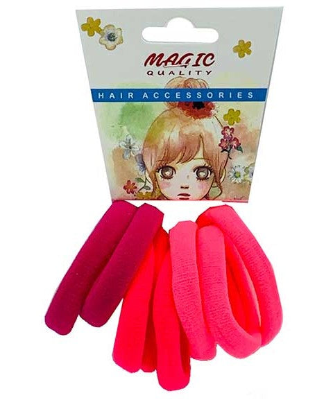 MAGIC QUALITY ELASTIC HAIR BANDS ASSORTED TP15PINK Color Pink Mix Kids Hair Accessories Asetena Pa