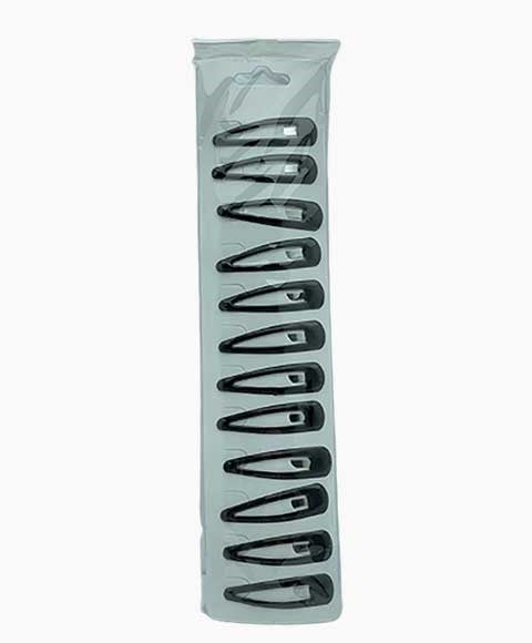 PLASTIC SNAP HAIR CLIPS RS69BK Color Black Kids Hair Accessories Asetena Pa