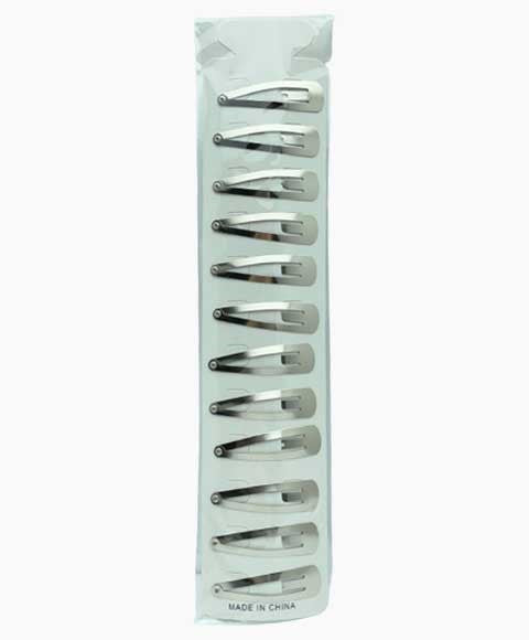 METAL SNAP HAIR CLIPS RS69SIL Color Silver Kids Hair Accessories Asetena Pa
