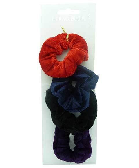 HAIR ACCESSORY PONYTAIL VELVET SCRUNCHIE RS25D MIX Kids Hair Accessories Asetena Pa