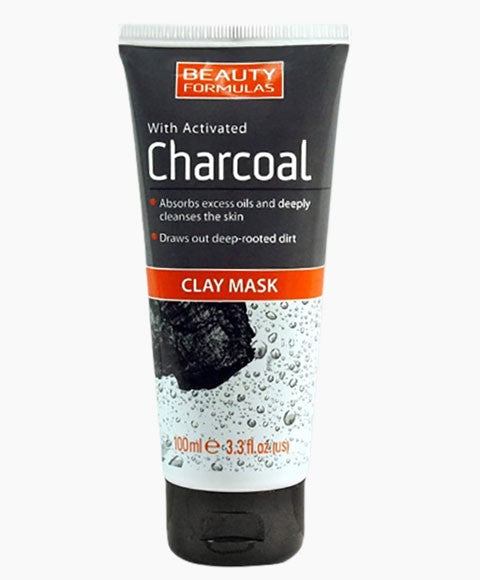 BEAUTY FORMULAS WITH ACTIVATED CHARCOAL CLAY MASK 100 ml Skin Wash Asetena Pa