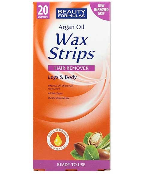 ARGAN OIL WAX STRIPS HAIR REMOVER FOR LEGS AND BODY 20 Wax Strips Hair Removing Asetena Pa
