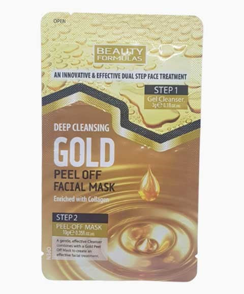 DEEP CLEANSING GOLD PEEL OFF FACIAL MASK 10 g Skin Wash Asetena Pa