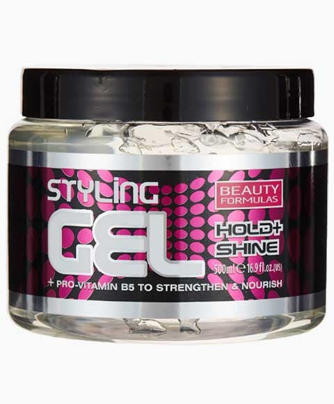 BEAUTY FORMULAS HOLD PLUS SHINE STYLING GEL 500 ml Hair Styling Asetena Pa
