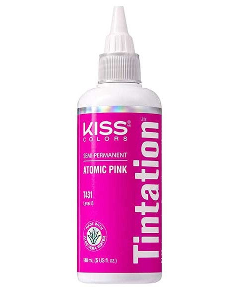 KISS COLORS TINTATION SEMI PERMANENT ATOMIC PINK T431 148 ml Hair Color Asetena Pa