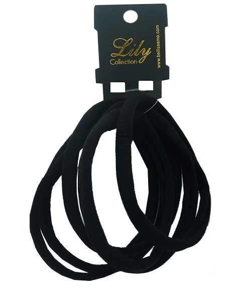 LILY COLLECTION BLACK PONY TAILER EB145BK LONG Kids Hair Accessories Asetena Pa