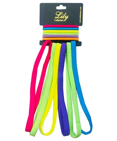 LILY COLLECTION MULTI LAYER LONG ELASTIC HEADBAND RS162 Color Assorted Kids Hair Accessories Asetena Pa