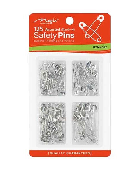 MAGIC COLLECTION SAFETY PINS 50 Pcs Salon Accessories Asetena Pa