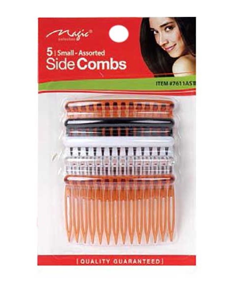MAGIC COLLECTION SIDE COMBS 7611AST 5 Small Kids Hair Accessories Asetena Pa