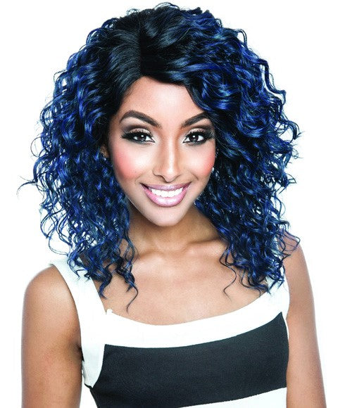 BROWN SUGAR GLUELESS LACE HH BSG206 VENICE LACE FRONT WIG Color 1B Lace Wigs Asetena Pa