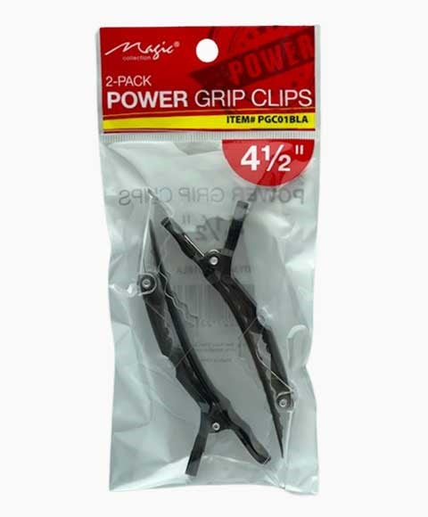 MAGIC COLLECTION POWER GRIP CLIPS PGC01BLA 4 1/2" Kids Hair Accessories Asetena Pa