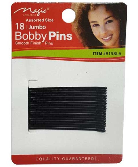 MAGIC COLLECTION JUMBO BOBBY PINS 915BLA 18 Jumbo Pins Kids Hair Accessories Asetena Pa