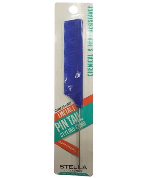 STELLA COLLECTION PIN TAIL STYLING COMB 2413AST Color Assorted Hair Brushes and Combs Asetena Pa
