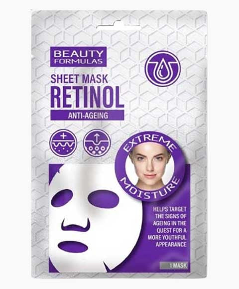 RETINOL ANTI AGEING EXTREME MOISTURE SHEET MASK 1 Mask Skin Wash Asetena Pa