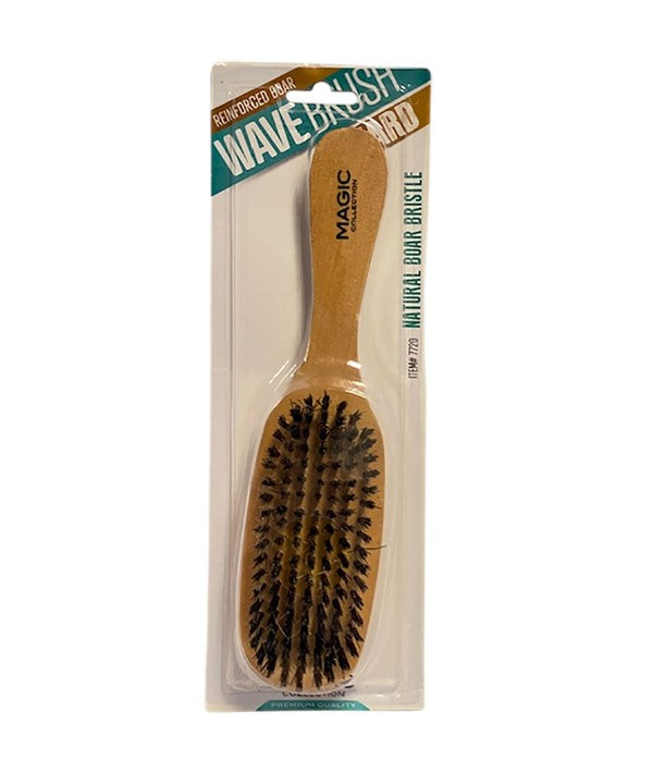 MAGIC COLLECTION NATURAL BOAR BRISTLE HARD WAVE BRUSH 7720 Color Wooden Hair Brushes and Combs Asetena Pa