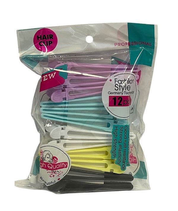 BELLISSEMO SECTIONING HAIR CLIP RS128AST 12 pcs Salon Accessories Asetena Pa
