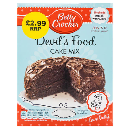 Betty Crocker Devils Food Cake Mix 4x425g