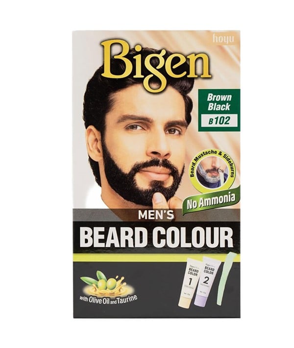 MENS BEARD COLOUR BROWN BLACK B102 pack of 2 Hair Color Asetena Pa