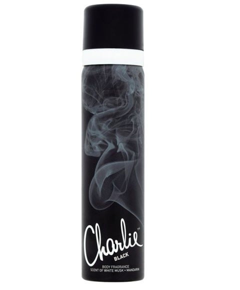 CHARLIE PERFUMED BODY SPRAY BLACK 75 ml Body Care Asetena Pa