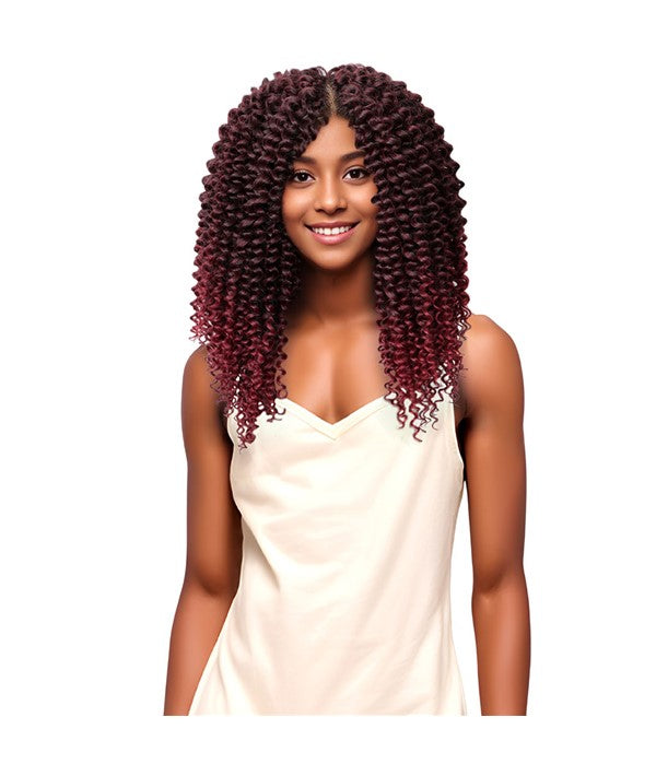 BOHO 4X CARIBBEAN PRE STRETCHED WATER WAVE BUNDLE BRAIDS 14" Color 1B Hair for Braid Extensions Asetena Pa