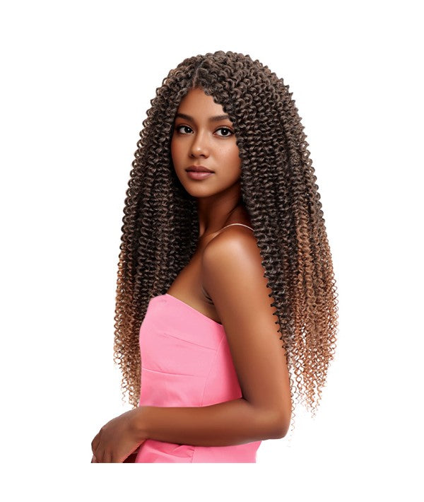 BOHO CARIBBEAN PRE STRETCHED BOHEMIAN SOFT WATER BUNDLE BRAIDS 22" Color OET1B/30 Hair for Braid Extensions Asetena Pa
