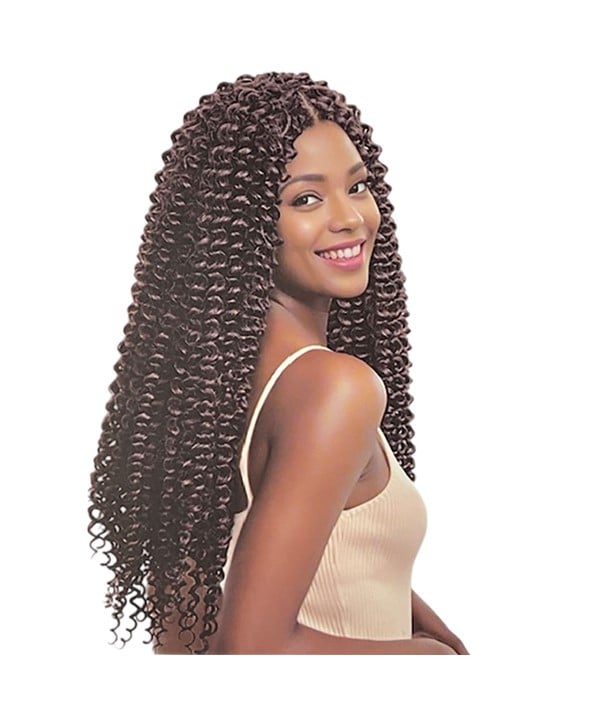 BOHO CARIBBEAN PRE STRETCHED WATER WAVE BUNDLE BRAIDS 22" Color OET1B/30 Hair for Braid Extensions Asetena Pa