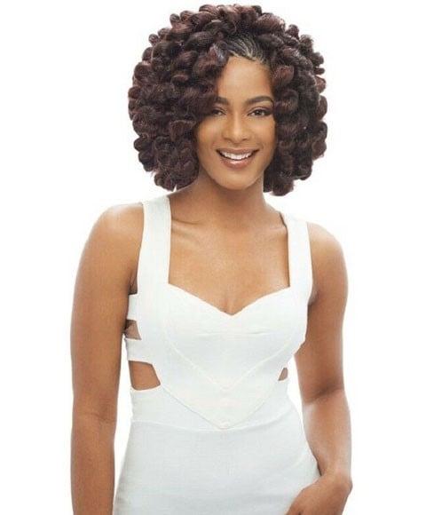 NOIR SYN 2 X BOUNCE TWIST BRAID Color 4 Hair for Braid Extensions Asetena Pa