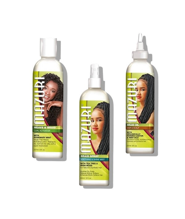 BRAIDS CARE COLLECTION MOISTURISING BRAIDS CARE BUNDLE Relaxer n Texturizer Asetena Pa