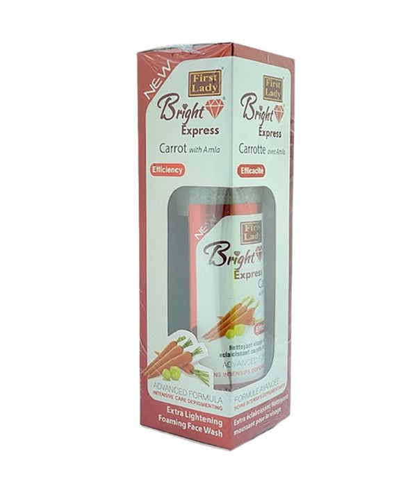 BRIGHT EXPRESS CARROT WITH AMLA EXTRA LIGHTENING FOAMING FACE WASH 200 ml Skin Wash Asetena Pa