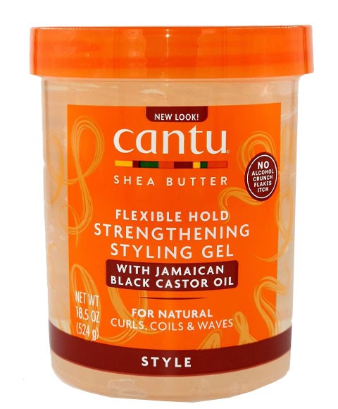 CANTU SHEA BUTTER STRENGTHENING STYLING GEL WITH JAMAICAN BLACK CASTOR OIL 524 g Hair Styling Asetena Pa