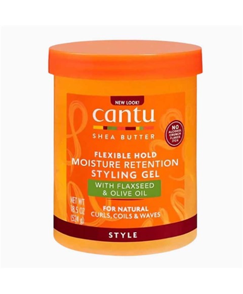 CANTU SHEA BUTTER MOISTURE RETENTION STYLING GEL WITH FLAXSEED AND OLIVE OIL 524 g Hair Styling Asetena Pa