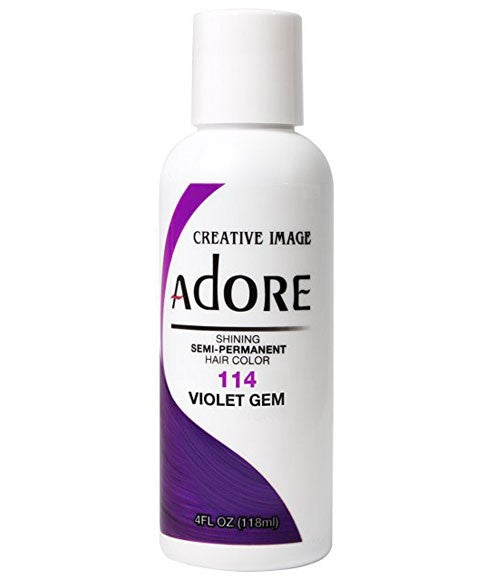 ADORE SHINING SEMI PERMANENT HAIR COLOR VIOLET GEM 118 ml Hair Color Asetena Pa