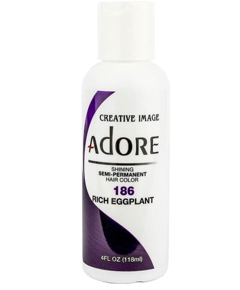 ADORE SHINING SEMI PERMANENT HAIR COLOR RICH EGGPLANT 118 ml Hair Color Asetena Pa