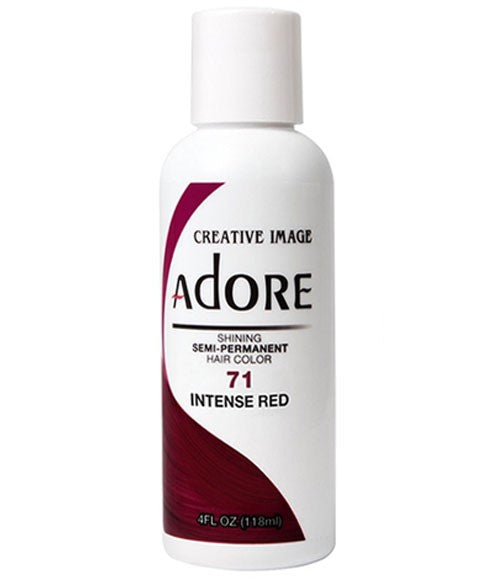 ADORE SHINING SEMI PERMANENT HAIR COLOR INTENSE RED 118 ml Hair Color Asetena Pa