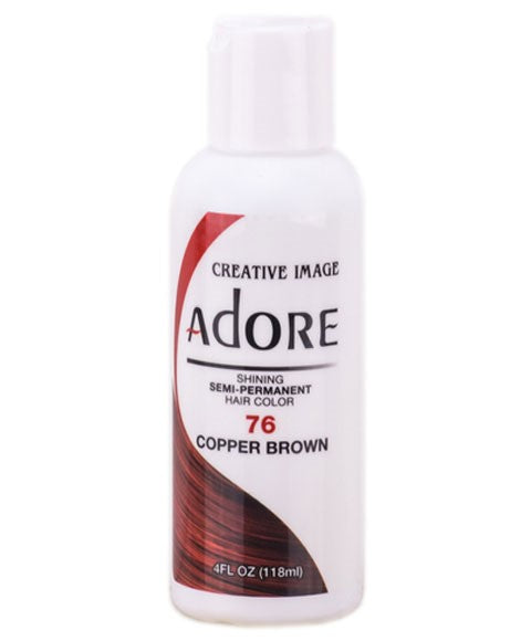 ADORE SHINING SEMI PERMANENT HAIR COLOR COPPER BROWN 118 ml Hair Color Asetena Pa