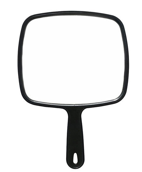 DELUXE JUMBO HAND MIRROR Color Black Salon Accessories Asetena Pa