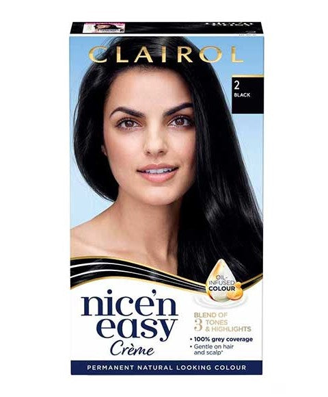 NICE N EASY PERMANENT COLOURS Color 2 Black Hair Color Asetena Pa