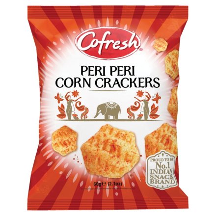 Cofresh Corn Cracker Peri Peri 12x60g