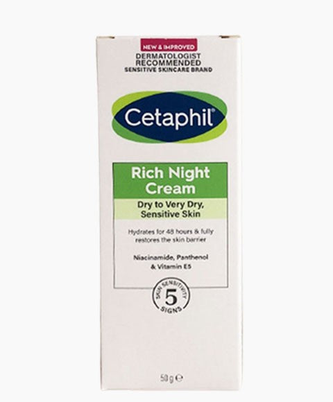 CETAPHIL RICH NIGHT CREAM 50 g Skin Moisturizing Asetena Pa