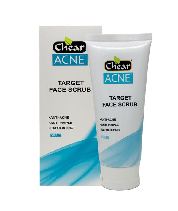 CHEAR ACNE TARGET FACE SCRUB 100 ml Skin Wash Asetena Pa