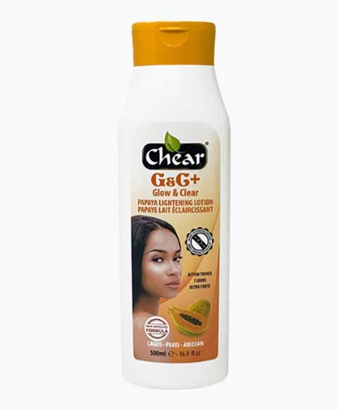 CHEAR G AND C PLUS GLOW AND CLEAR PAPAYA LOTION 500 ml Skin Moisturizing Asetena Pa