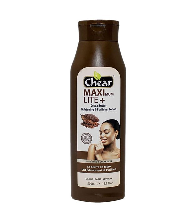 CHEAR MAXIMUM LITE PLUS COCOA BUTTER PURIFYING LOTION 500ml Skin Moisturizing Asetena Pa